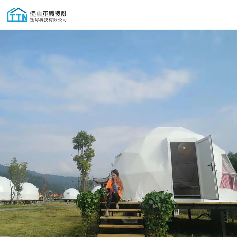 
Hot Sale Winter Outdoor Luxury Trade Show Tent Transparent Tents Igloo Geodesic Dome House Tent 