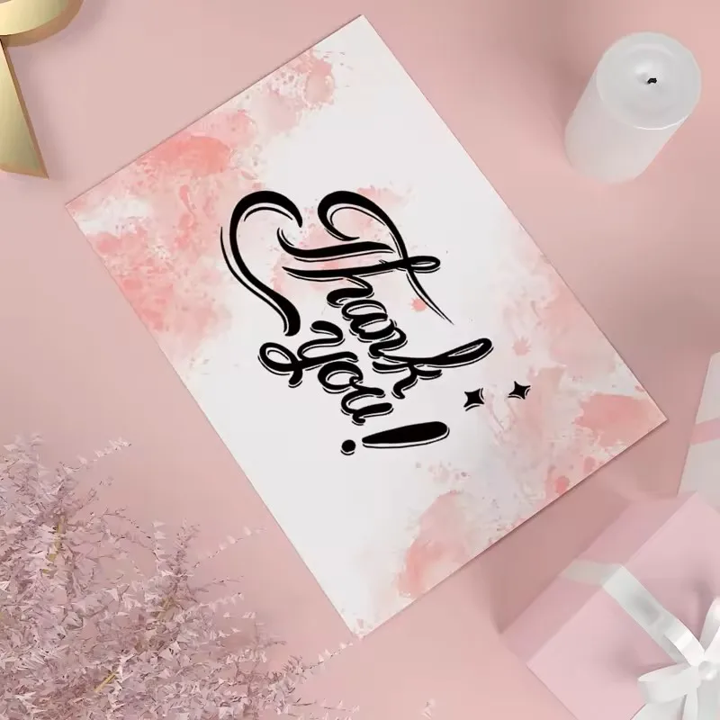 MOQ 100 Paper Printing Paper PVC Business Card Greeting Card Postcard Thank You Cards Custom Logo