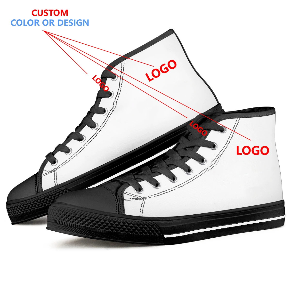 2022 Fashion Custom Shoes With Logo Walking Style Shoes Supplier Wholesale Sneakers Customize Design Casual Canvas Trendy Shoes