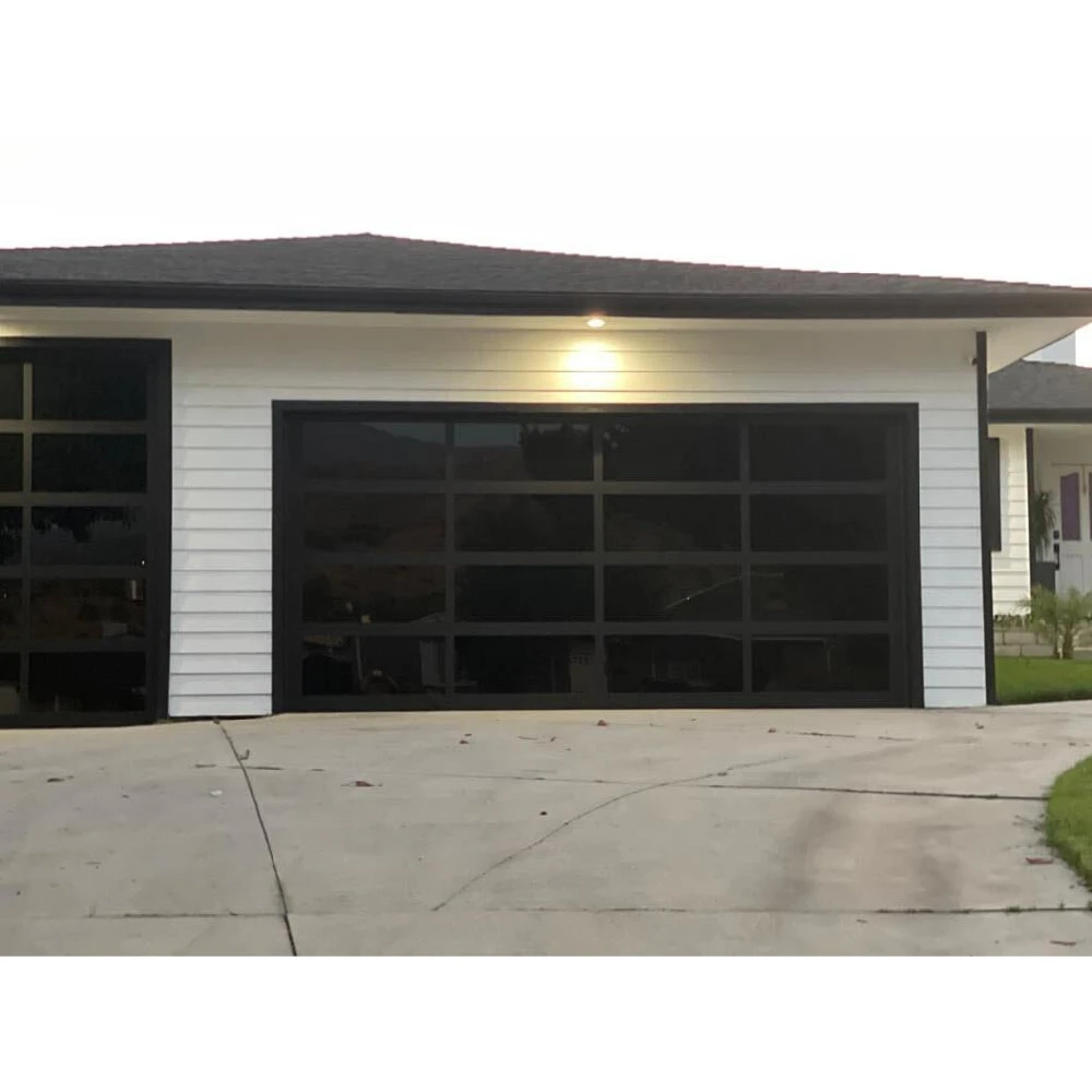 Full View Automatic Aluminum Glass Garage Door with Good Prices