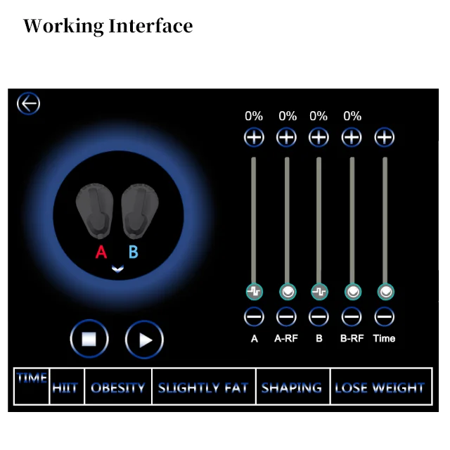 2 ручки неинвазивная машина для снижения веса с