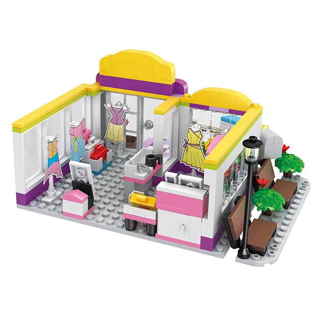 COGO 263pcs Girls Store Intelligence Building Blocks Toys ABS Construction Brick Toys