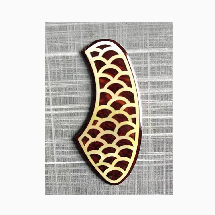 Ukulele shell carving pickguard Celluloid pickguard Source guitar pickguards manufacturer