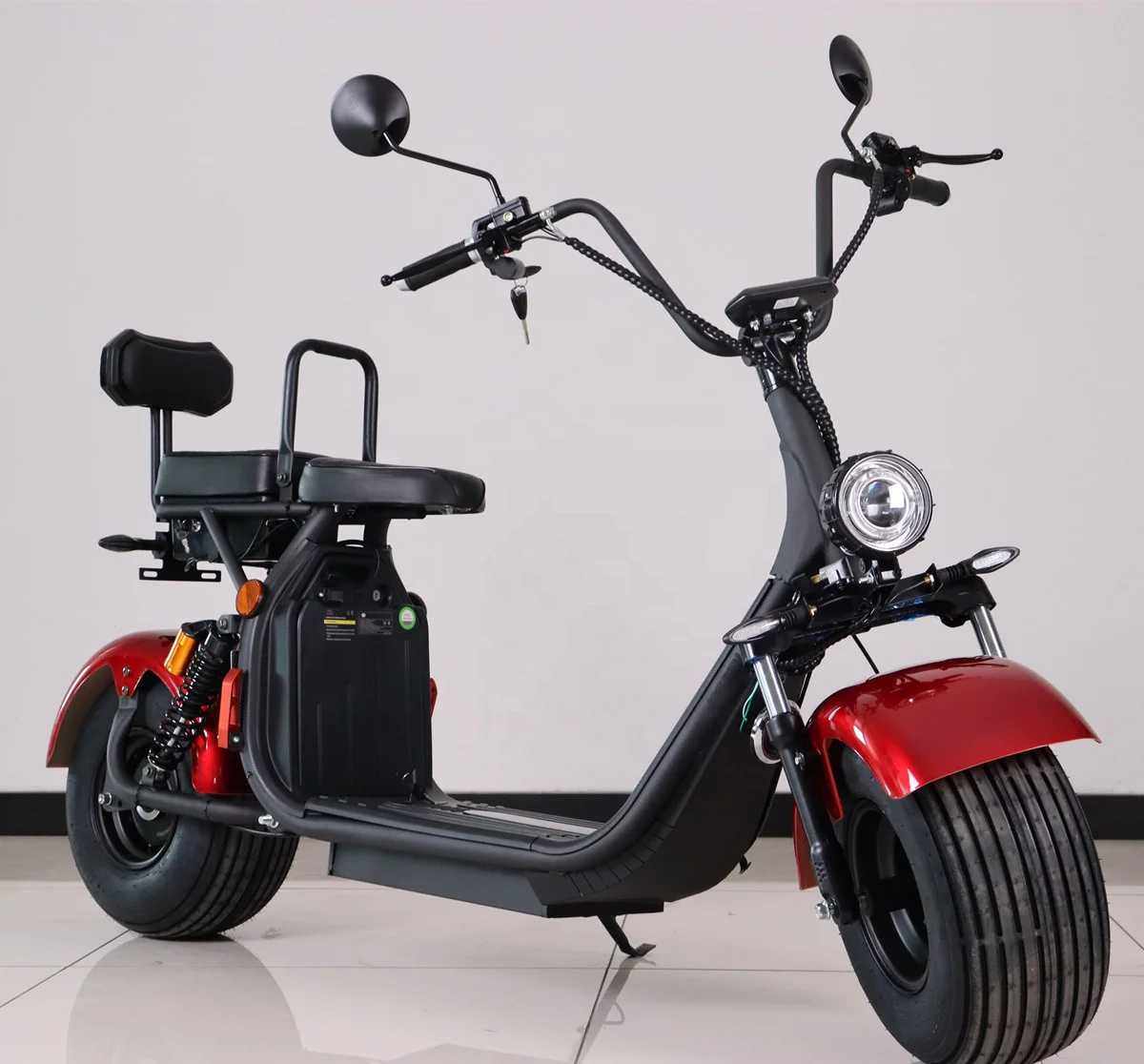 2022 eec coc european warehouse stock fat tire citycoco electric scooter  for adults