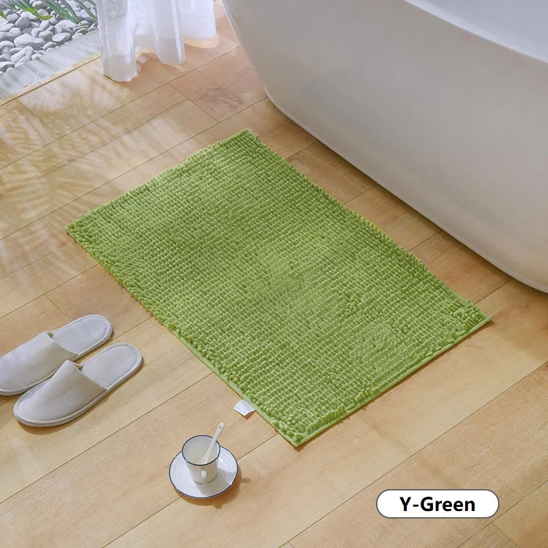 (CHAKME) popcorn bath mat microfiber 950g square-meter chenille bathmat fabric bathroom mat