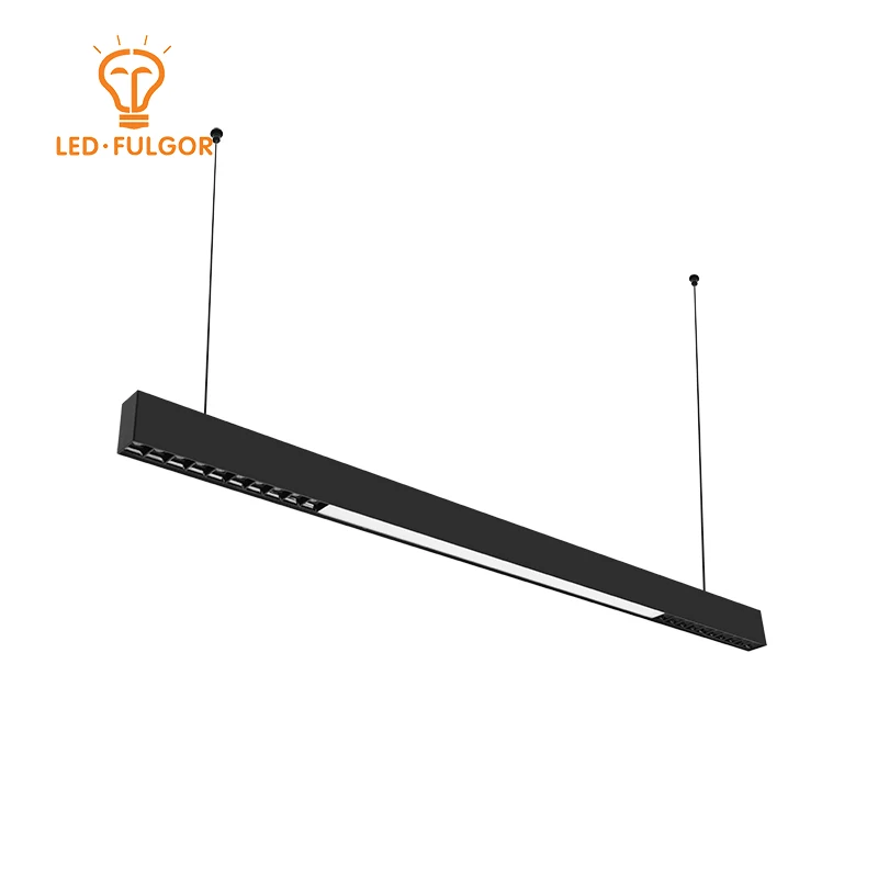 2021 Simple Office Modern Creative design Rectangular pendant mount nordic LED linear lighting