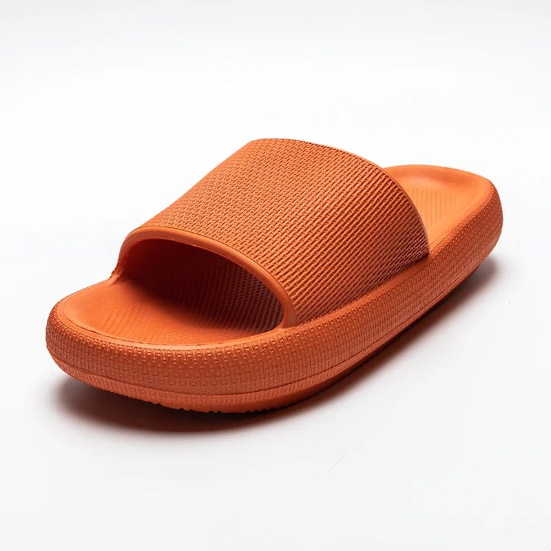OEM ODM Custom Summer Outside Men Shoes EVA Soft Outdoor Sneaker Platform Slides Thick Sole Non-slip  home slippers for women