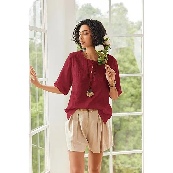 New Arrivals 2024 Casual Shirts Elegant Casual Loose Blouse For Women Outwear