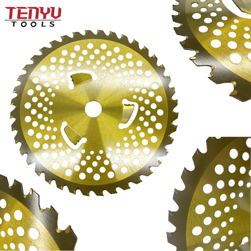 255m 36t 40t TCT trimmer brush circular cutting saw machine alloy blade suppliers for cutting grass