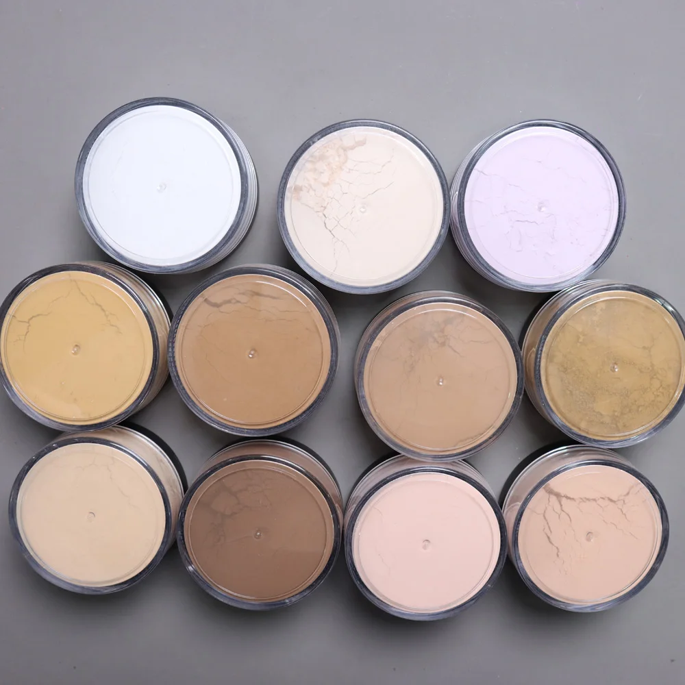 custom makeup matte waterproof oem face vegan pigment loose setting powder private label