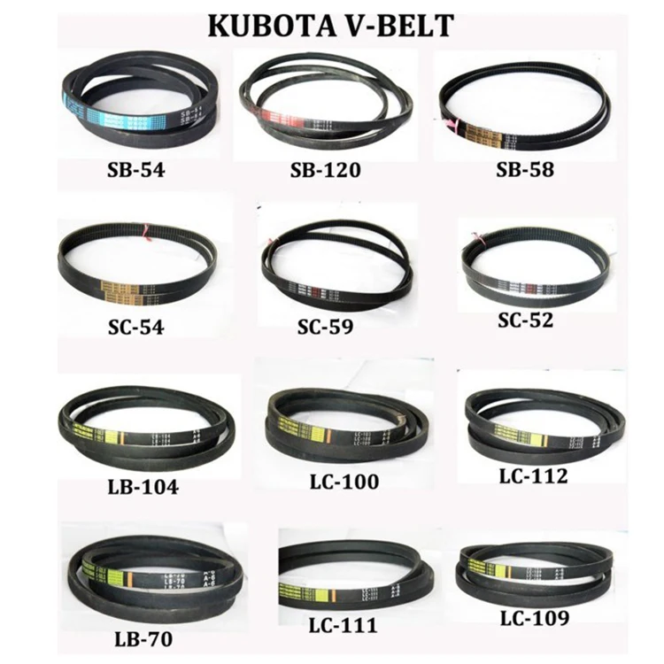 Agricultural Raw Edge V-Belt Bando Sc-52 Belt Drive Hpx Vbelt Bando Hpx Sc 52 Belt For Dc 70 Kubota Harvester