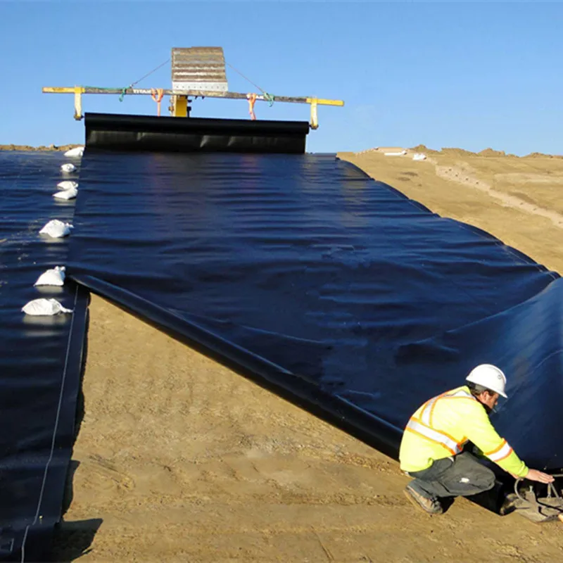 Waterproof Impervious HDPE Geomembrane 1 1.5 mm 2mm Landfill Leachate Biodigester Liners Geomembrane