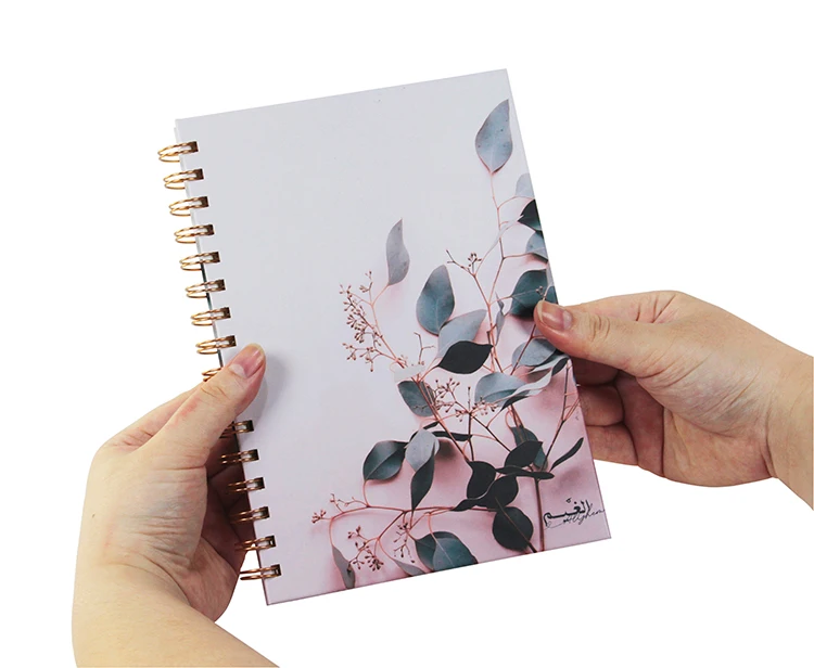Customized A4 A5 Clear Lined Pages Printing Smooth Writing Personalized Hardcover Spiral Meeting Notebook