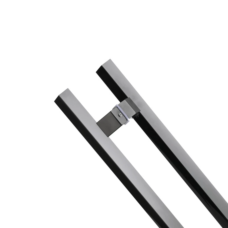 Wholesale stainless steel handle square tube mall bathroom sliding glass door handles