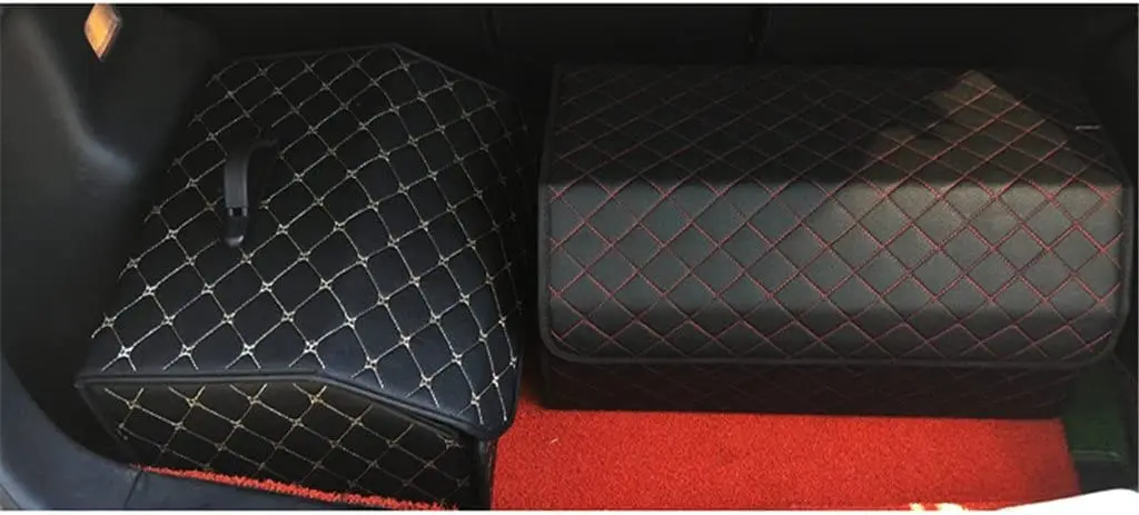 KUYUE Multipurpose Collapsible Car Trunk Storage Organizer with Lid Portable Car Storage Bag Car Trunk Organizer