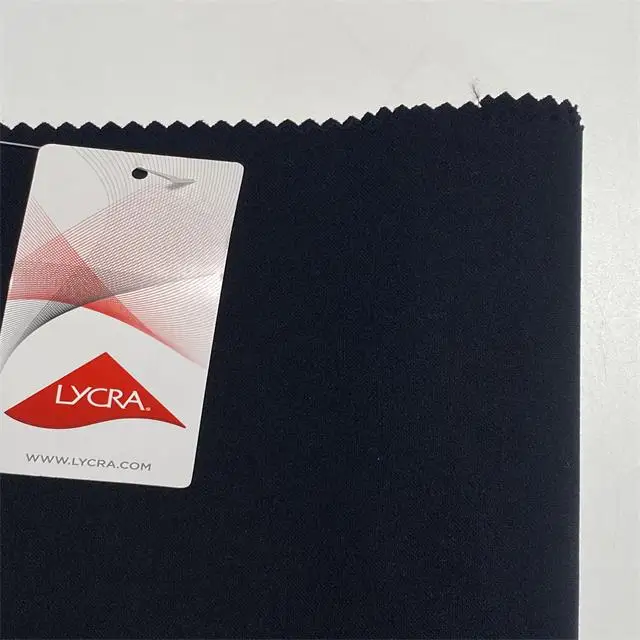 
142104T лайкра скручивание профессиональный производитель вискоза нейлон материал саржа бенгалин стрейч ткань женские брюки платье 