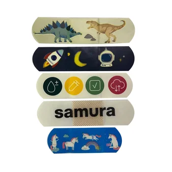 Disposable elastic wound plaster custom printing medical Band-aid plastic box packaging made in China