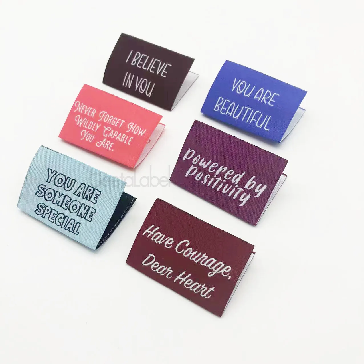 Custom  Clothes Labels  Damask  Woven Label  Clothing labels garment tags for clothes