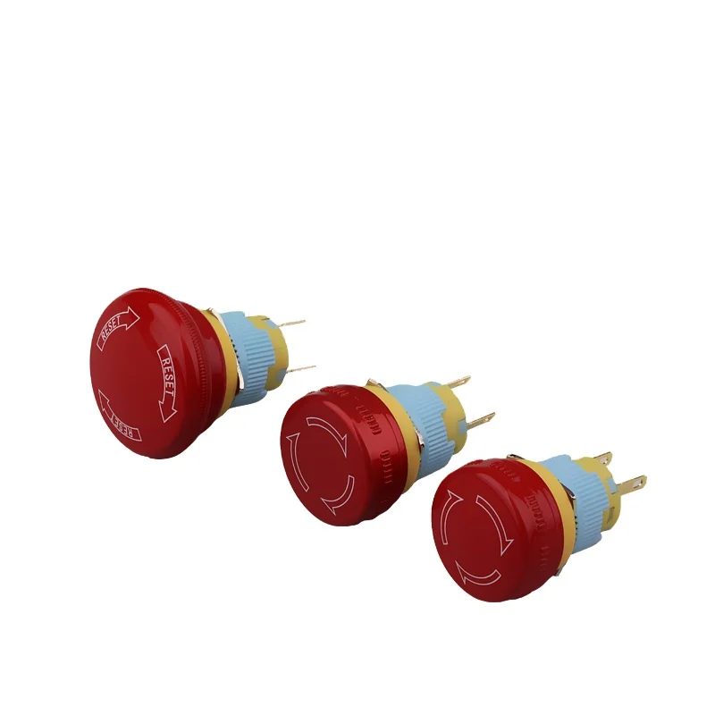 16mm Diameter Industrial push button on-off switch non-illuminated ip68 waterproof emergency stop pushbutton switches