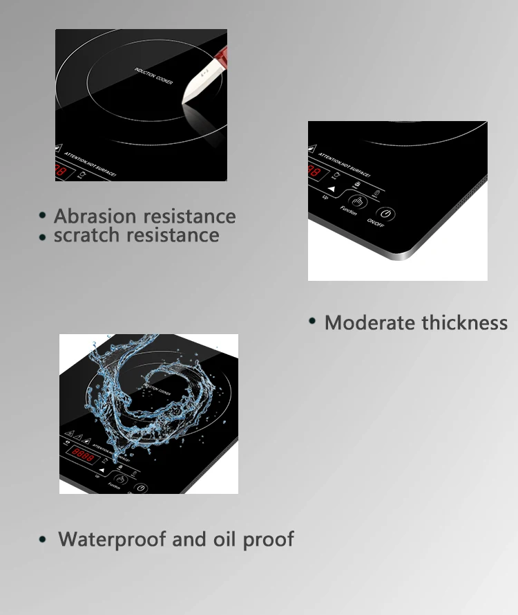 Hotpot Small Ceramic built in induction hob cooker 2000w OEM household Induction cooker single burner