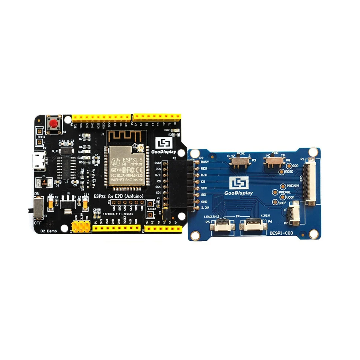 Демонстрационная плата ESP32-02 E-INK экран драйвер платы Поддержка Wi-Fi BLE