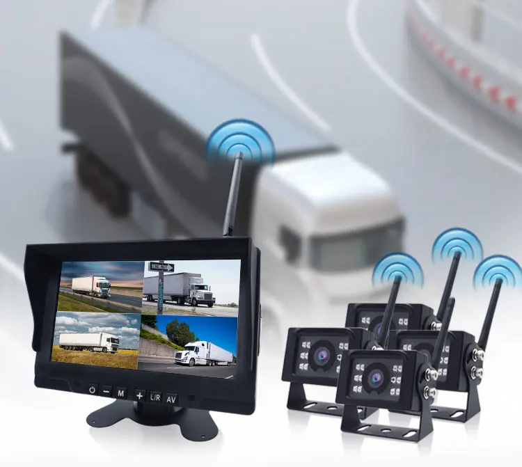 300m Transmission Range Reverse Wireless System Bus Truck Car Security CCTV Wireless Backup Camera