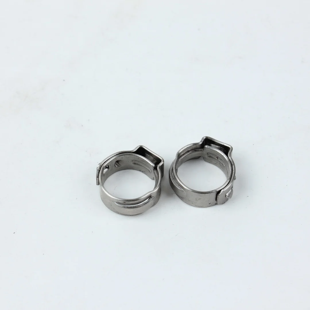 Stainless steel pipe clamp manufacturer direct sales Customized wholesale stainless steel single ear hose clamp
