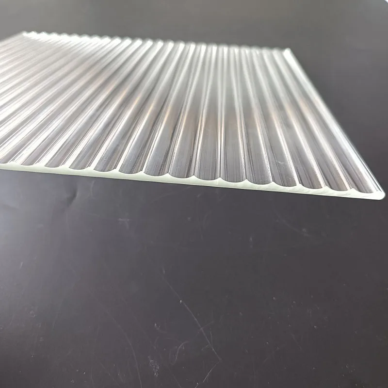 China factory low iron custom cheap price patterned glass panels ultra-white clear moru pattern decorative glass