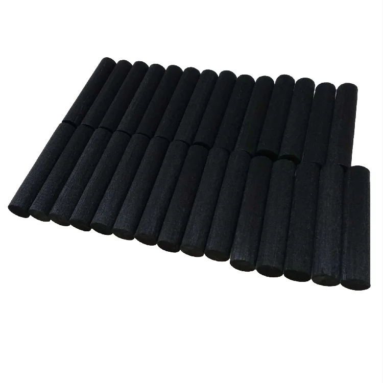 Big Diameter Thickness Round Black Fiber Sticks Fiber Polyester Reed Diffuser Sticks Liquid Absorb Sticks