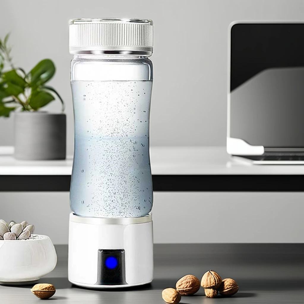 2024 Best Healthy Portable  Hydrogen Rich Water Bottle With Inhalation Gas Spe Pem For Home Outdoor Travel Exercise Office Gift