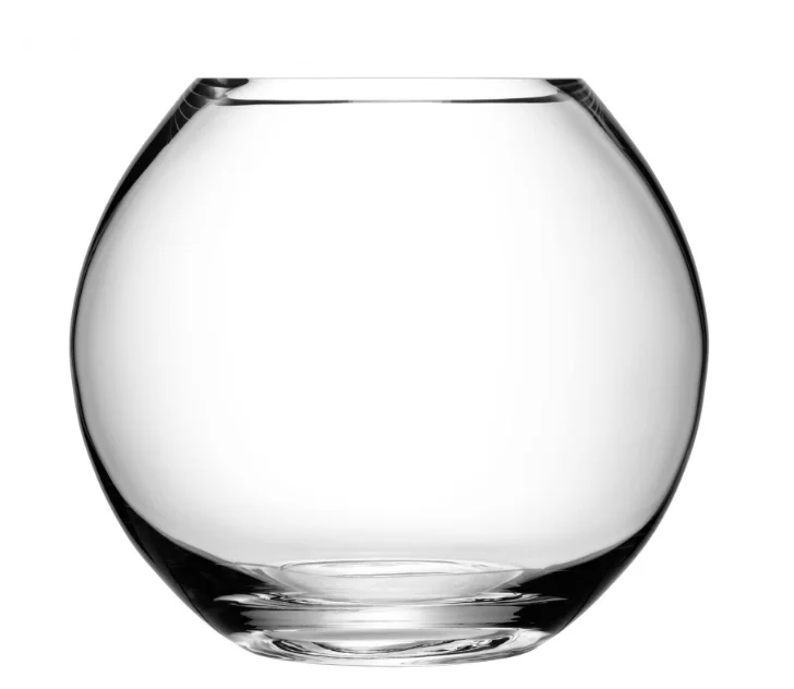 
Large Clear Crystal Glass Flower Round Bouquet Vase 