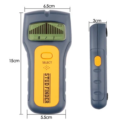 3 in 1 Stud Finder Wire Metal Wood Detector AC Wire Detecter Wall Scanner