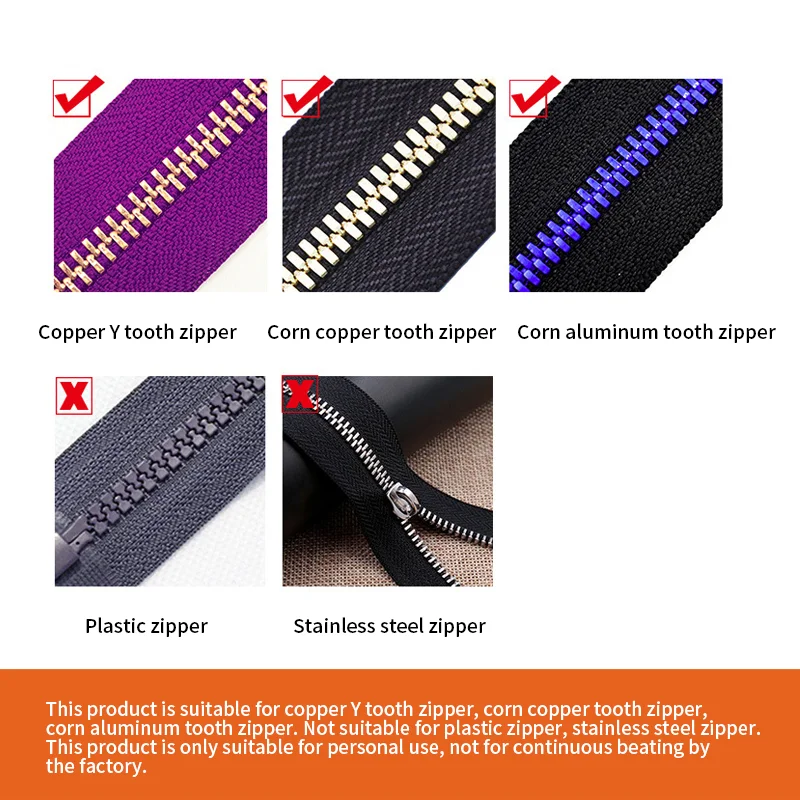 Hand Made Diy Leather Tools Zipper No.3 No.5 Zipper Tooth Remover Zipper Cut Ruifen Material Without Teeth Sticking