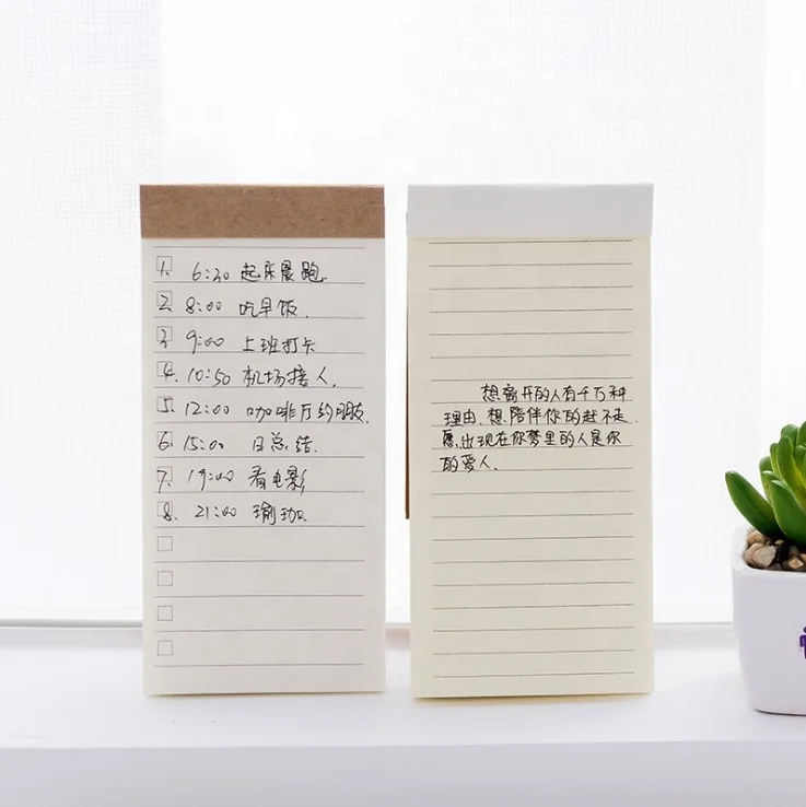 Wholesale School Supplies Custom Print Soft Cover Memo Notes Pad Student Memo Pad