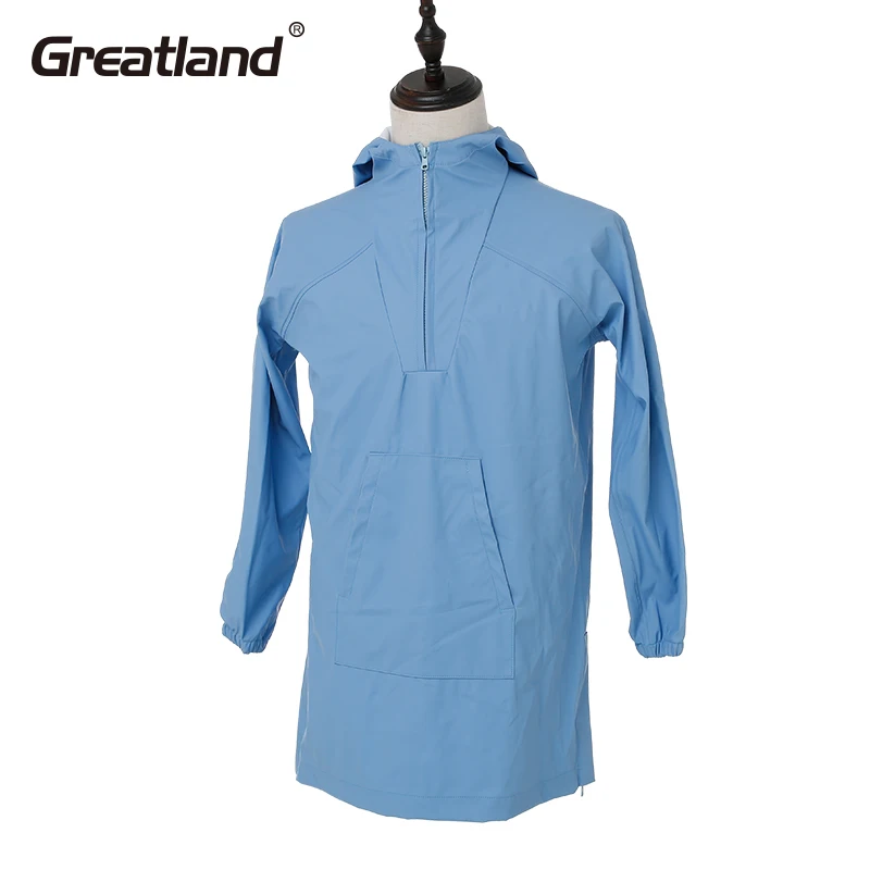 Wholesale Waterproof Breathable Adult Pu Jacket Raincoat Waterproof Rain Gear