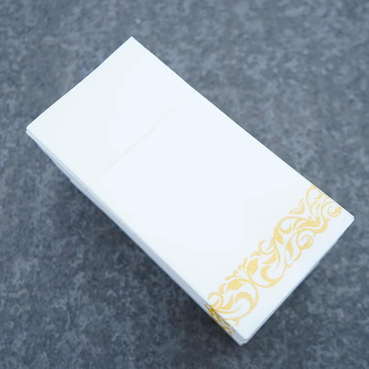 Wholesale Luxury 25*25 Cocktail Napkins Custom Napkins With Logo Airlaid Beverage Napkins Free Sample