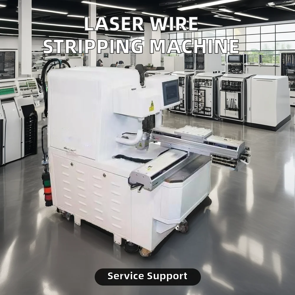 Multifunctional Automatic Electric Rotary Laser Wire Stripping Machine for Braiding and Cabling