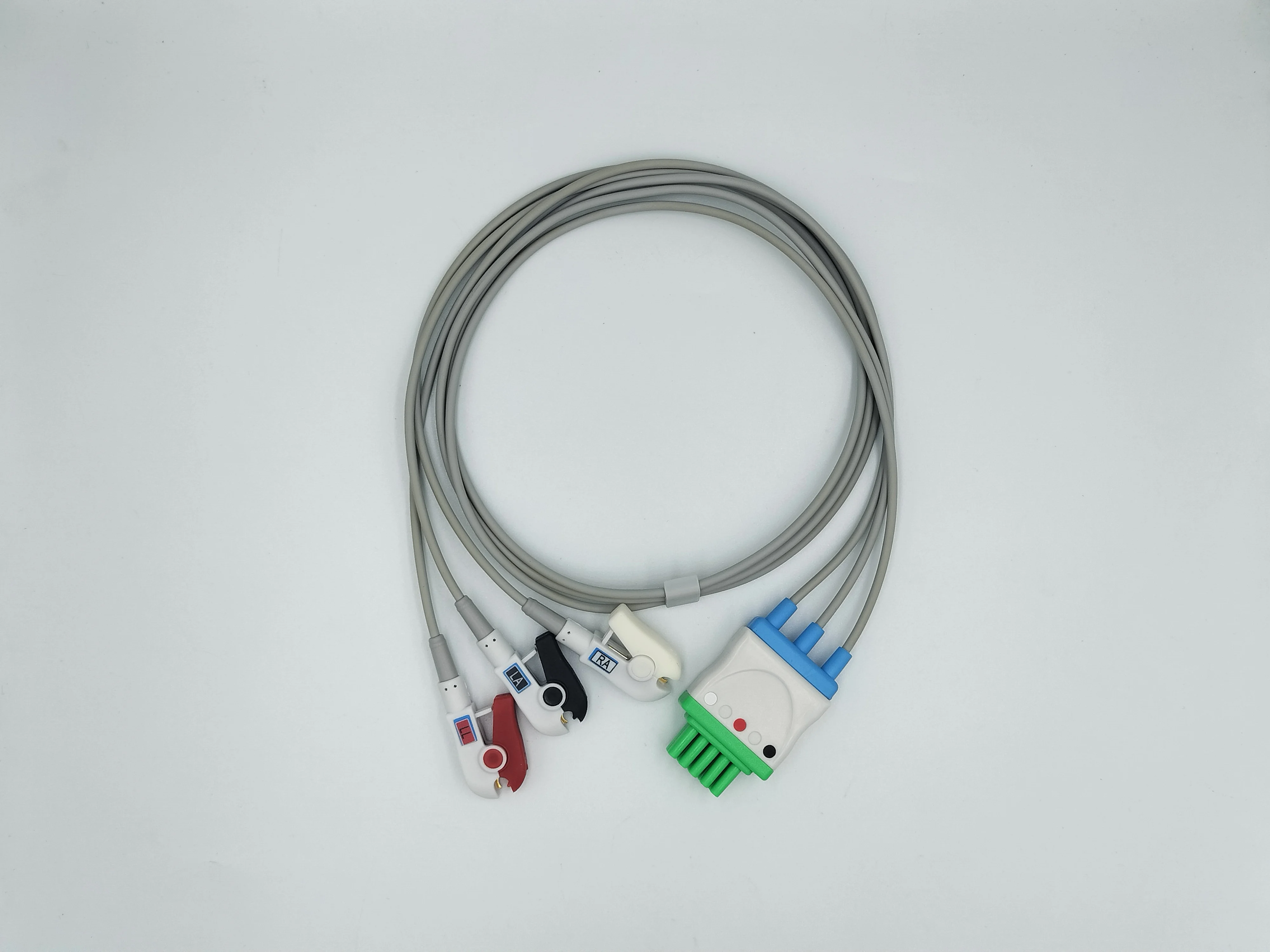 Best selling 3 lead  ECG lead wires cable clip Compatible Mindray
