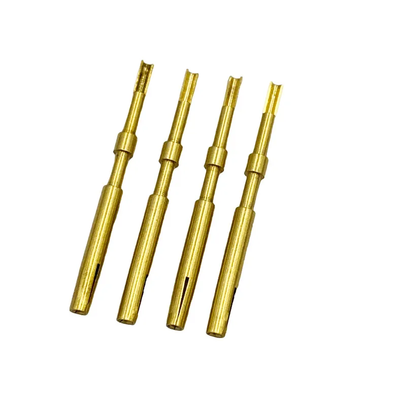 Контактные контактные штифты разъема 1,0 мм, прямые продажи с завода, твердая игла с внутренним диаметром, латунь