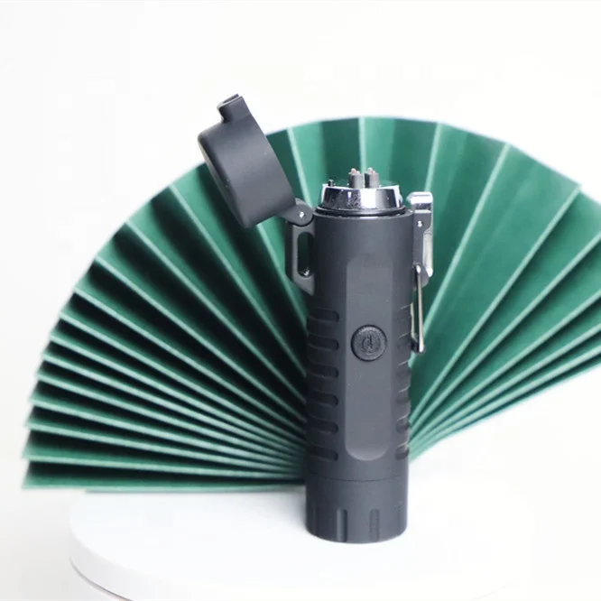 Flameless Windproof a lighter electric  for Outdoor Adventure Camping Fire Stick Match Use cylinder survival light IPX4 grade