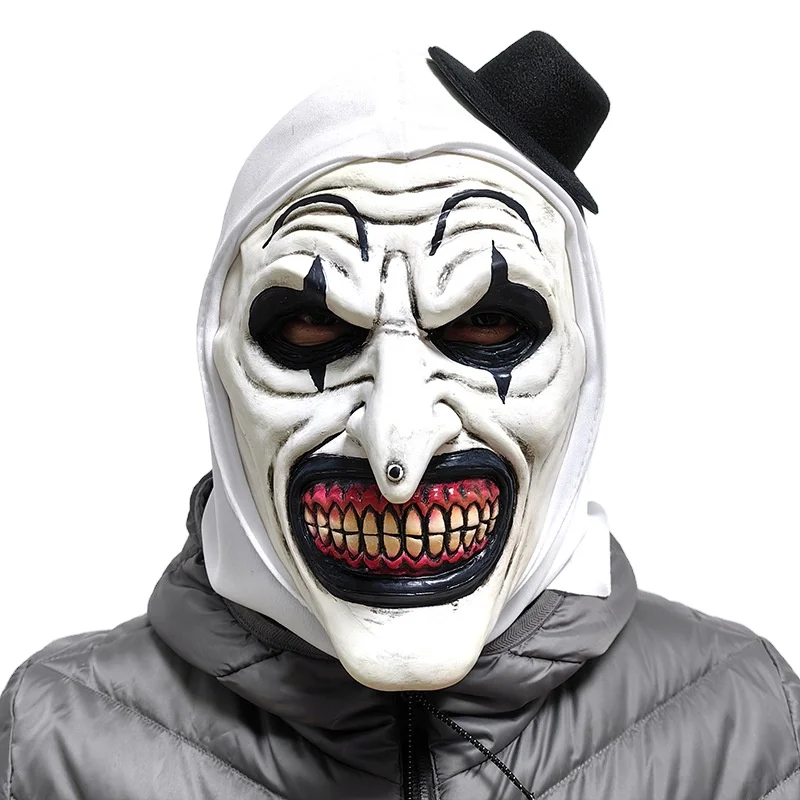 2024 new zjm The Same Mask From The Movie Halloween Latex Headgear New Party Mask Hat Headgear Masquerade Horror Cosplay Anime