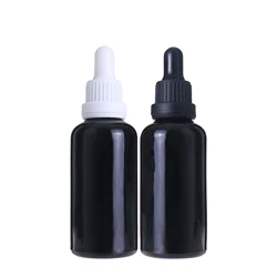 1oz  Amber Green Blue Clear Black White Glass Essential Dropper Bottle  for Pharma and Cosmetic packaging 10ml 15ml 20ml 30ml