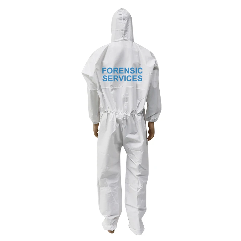 Disposable Chemical Bio-safety Protective Coveralls for Crime Scene
