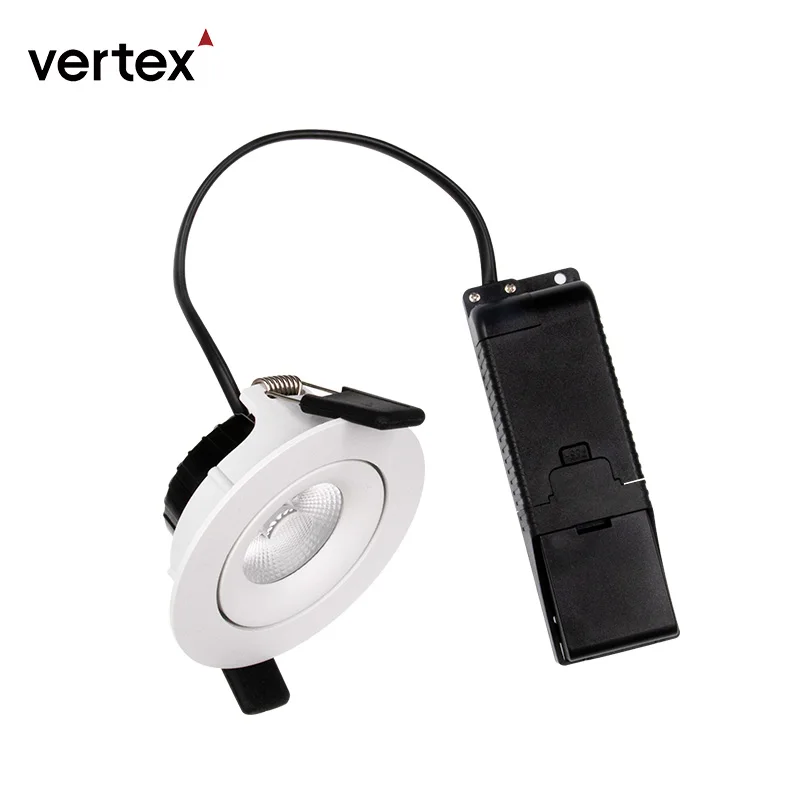 10W Cob Downlight ODM OEM Housing Spotlight 83MM Cut Out Ceiling Spot Down Lights White IP44 Adjustable Recessed Led Downlight