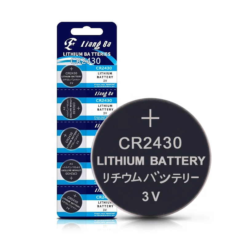 Заводская розничная продажа 3V CR2430 кнопочный Аккумулятор для автомобильных ключей