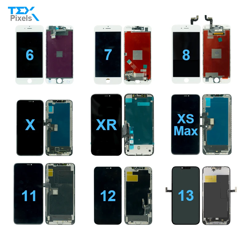 Mobile Phone LCD Different Brands Model For Oppo For Vivo Complete Digitizer Mobile Phone LCDs Touch Display For Iphone 13