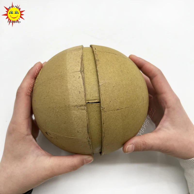 3 inch Display Shell Material Paper Hemisphere Casing Cover Round Ball For Pyrotechnic Firework Firecracker Bomb Salute