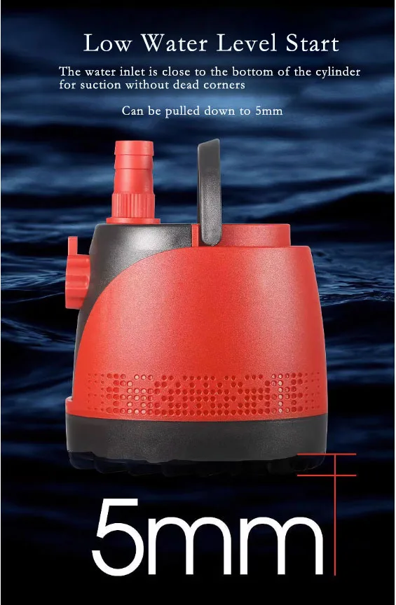 X-aquatic series Intelligent dry burning low water submersible pump XP-5500