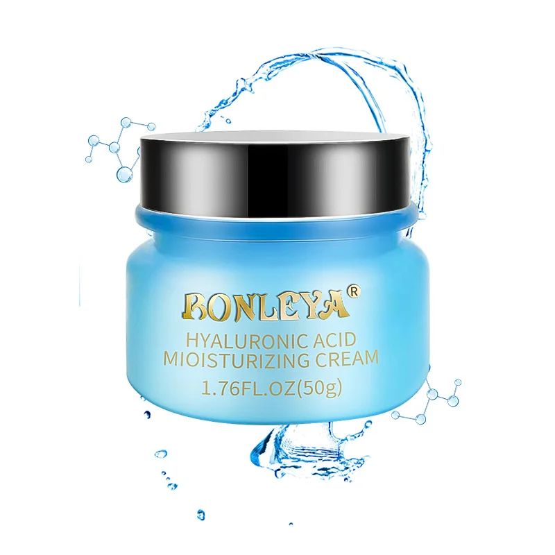 Amazon поставщик метка частного назначения кожи против старения, крем для лица против морщин и отбеливание алоэ вера, крем для лица с гиалуроновой кислотой, уход за кожей лица