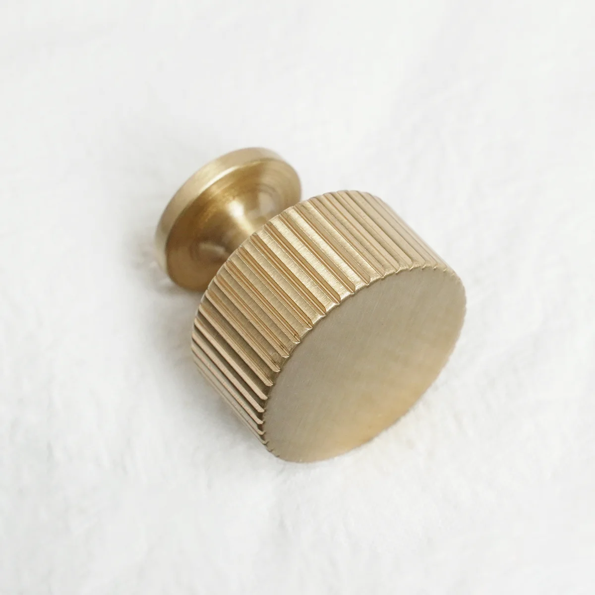 Modern Solid Brass Stripe Drawer Knobs 28mm Cabinet Handle Dresser Kitchen Bathroom Pull Copper Furniture Hardware Round  Knobs